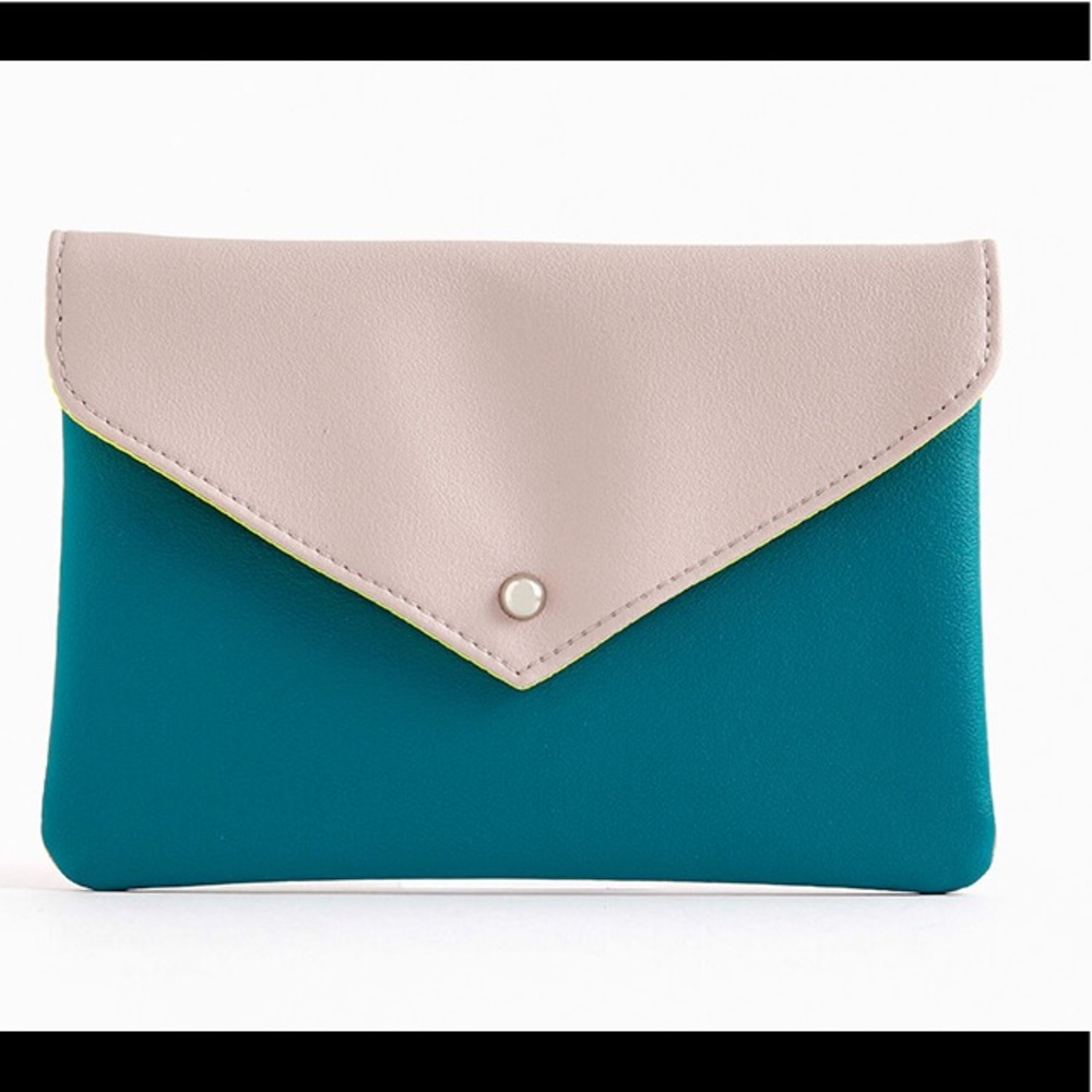 Ipsy makeup bag turquoise clutch